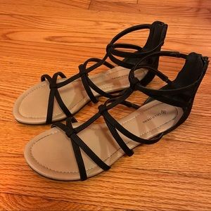 Call it Spring Black Gladiator Sandals